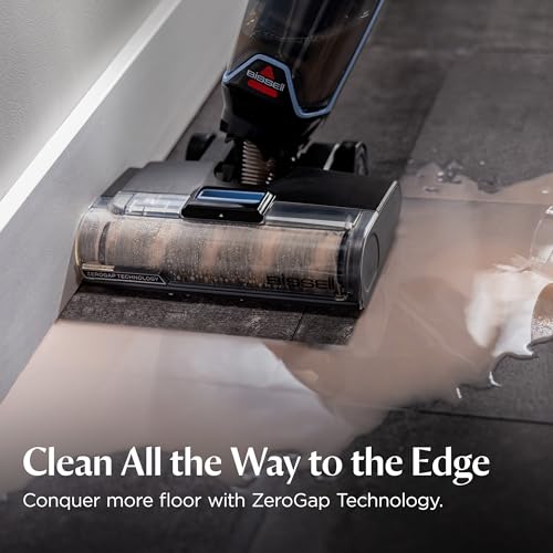 BISSELL CrossWave Edge Cordless Wet Dry Vacuum with Edge Cleaning, Tangle-Free Pet Hair Brush Roll, FreshStart Filter, and Storage & Rinse Tray Included, 4329F