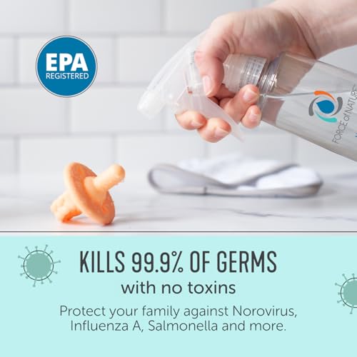 Force of Nature Multi-Purpose Cleaner, Sanitizer, Disinfectant & Deodorizer | Kills 99.9% of Germs | EPA Registered|