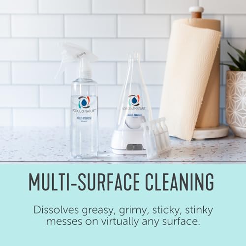 Force of Nature Multi-Purpose Cleaner, Sanitizer, Disinfectant & Deodorizer | Kills 99.9% of Germs | EPA Registered|