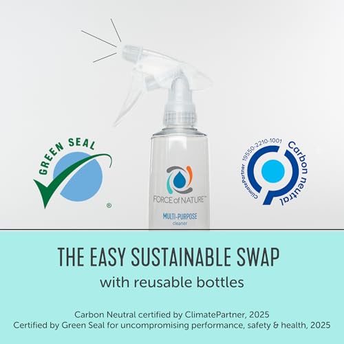 Force of Nature Multi-Purpose Cleaner, Sanitizer, Disinfectant & Deodorizer | Kills 99.9% of Germs | EPA Registered|