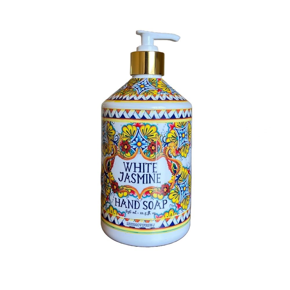 Sicilian Deruta Hand Soap Collection - Plastic Bottles Italian Citrus Lemon Verbena Gardenia Lily Coconut Lime