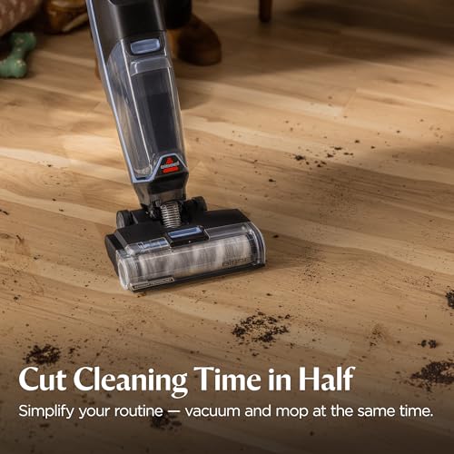 BISSELL CrossWave Edge Cordless Wet Dry Vacuum with Edge Cleaning, Tangle-Free Pet Hair Brush Roll, FreshStart Filter, and Storage & Rinse Tray Included, 4329F