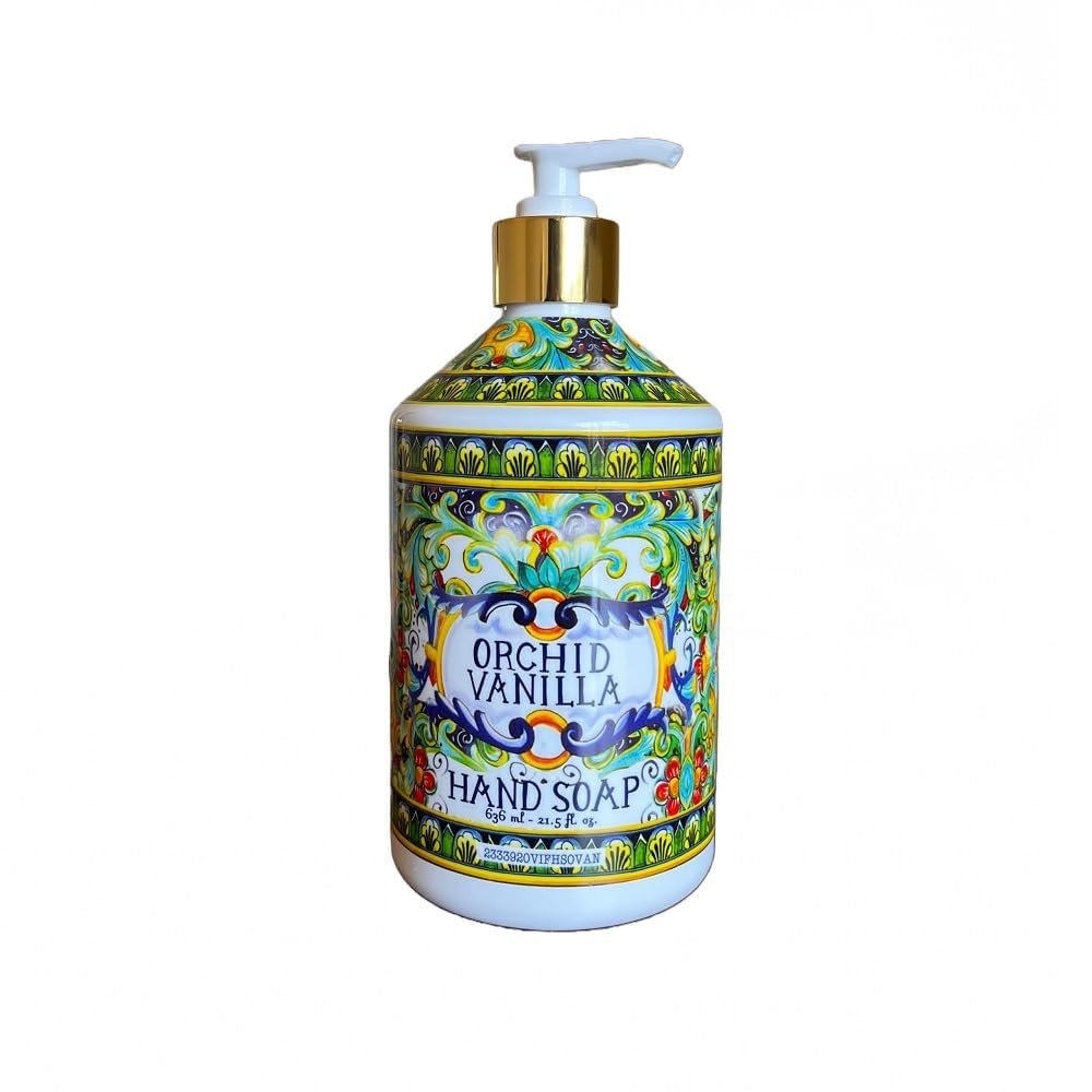 Sicilian Deruta Hand Soap Collection - Plastic Bottles Italian Citrus Lemon Verbena Gardenia Lily Coconut Lime