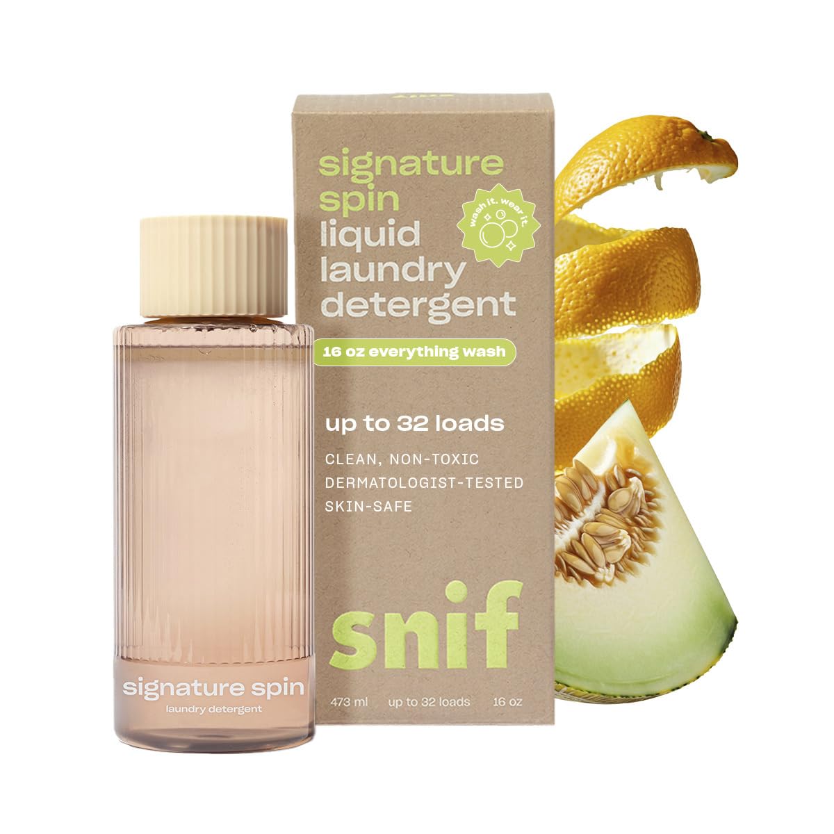 Snif Laundry Detergent, Clean and Crisp Scents, Non-Irritating to Skin, Clean, Non-Toxic, Vegan, Cruelty Free