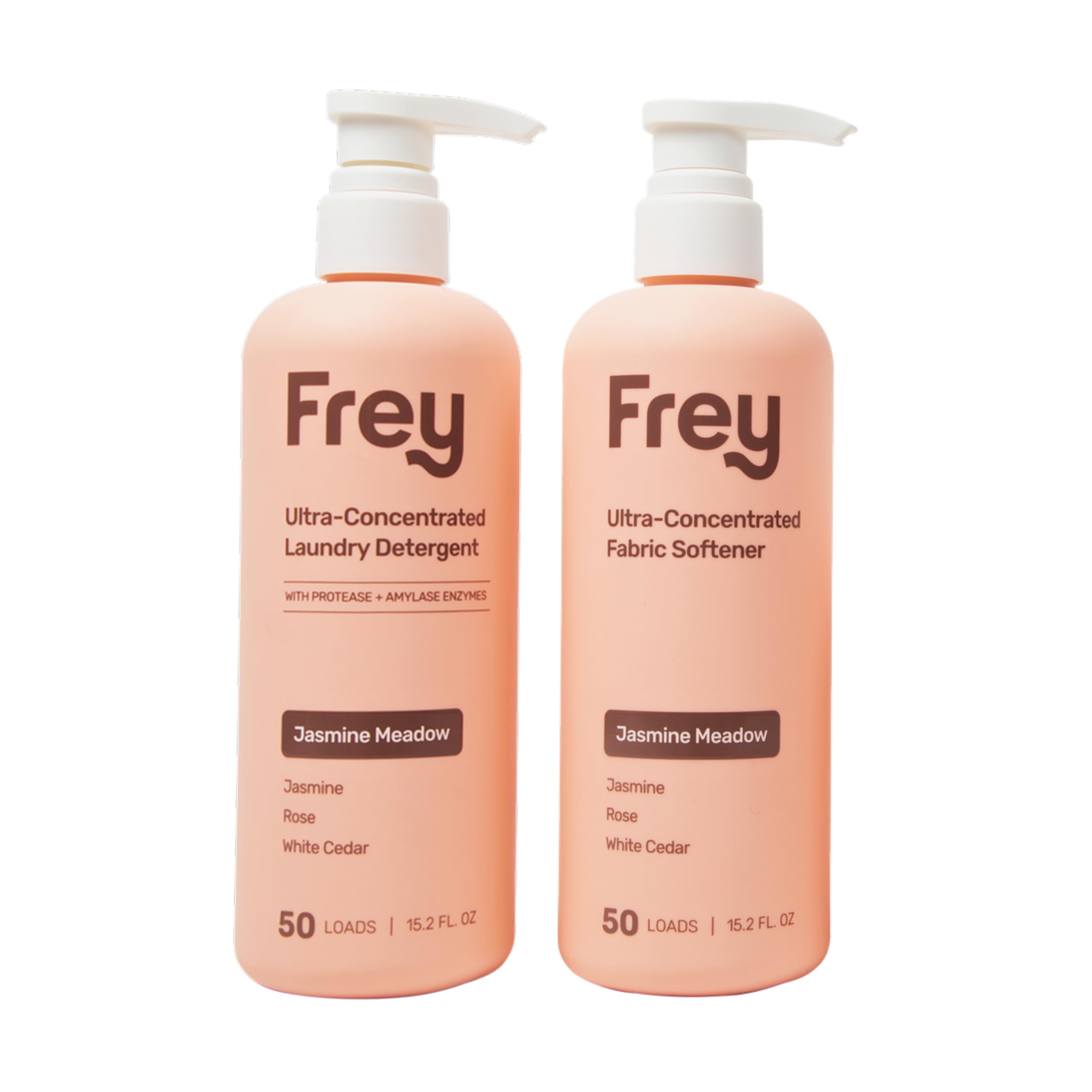 FREY Full Wash Laundry Care Bundle - Concentrated Liquid Laundry Detergent & Fabric Softener