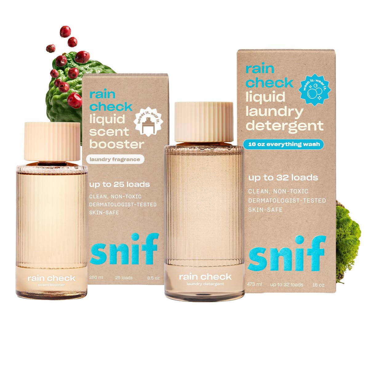 Snif Laundry Detergent, Clean and Crisp Scents, Non-Irritating to Skin, Clean, Non-Toxic, Vegan, Cruelty Free
