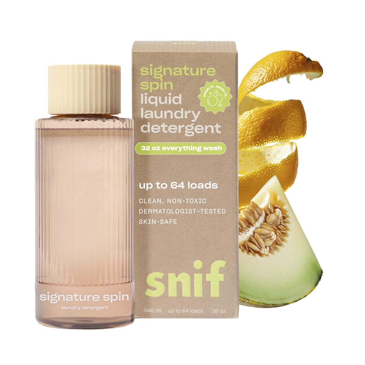 Snif Laundry Detergent, Clean and Crisp Scents, Non-Irritating to Skin, Clean, Non-Toxic, Vegan, Cruelty Free