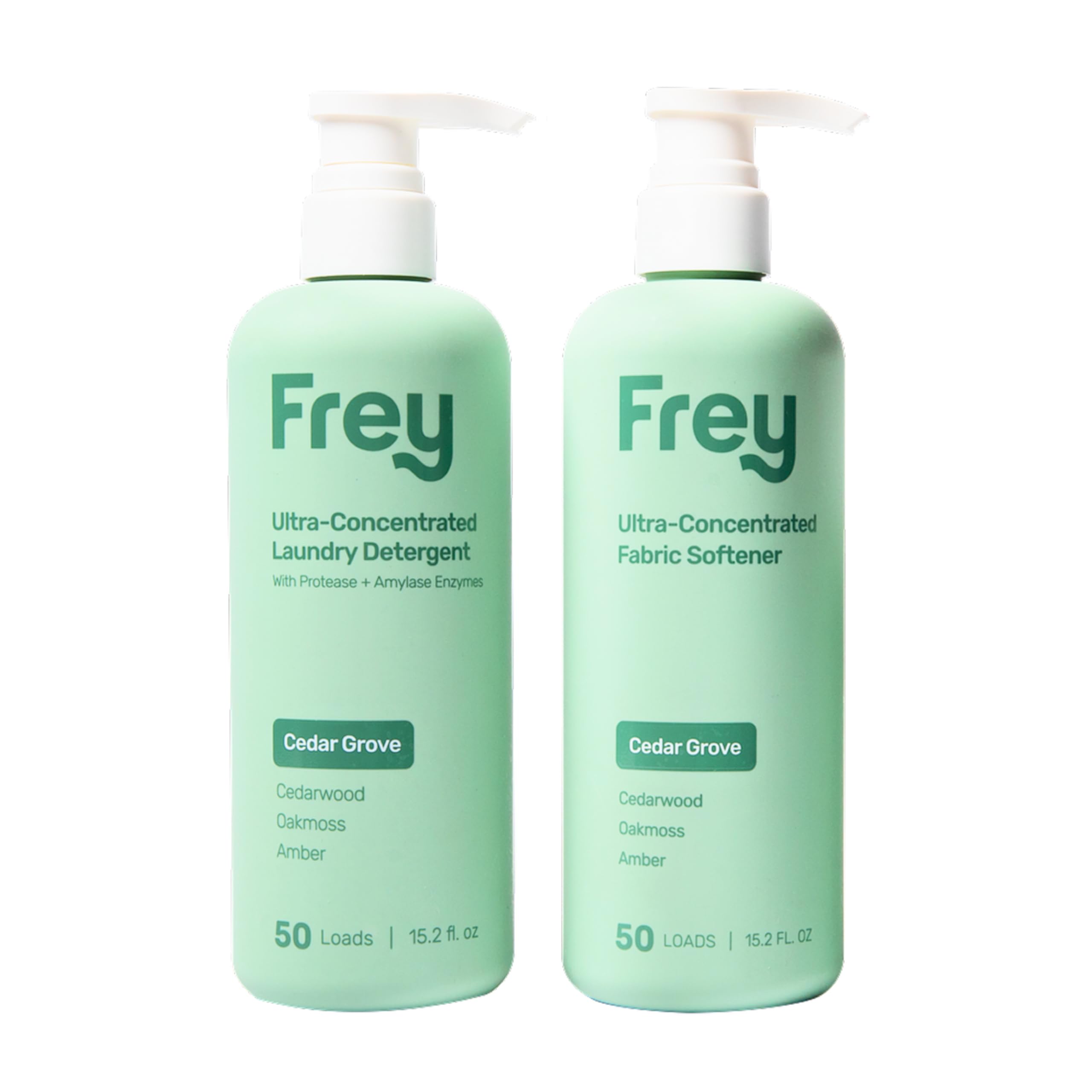FREY Full Wash Laundry Care Bundle - Concentrated Liquid Laundry Detergent & Fabric Softener