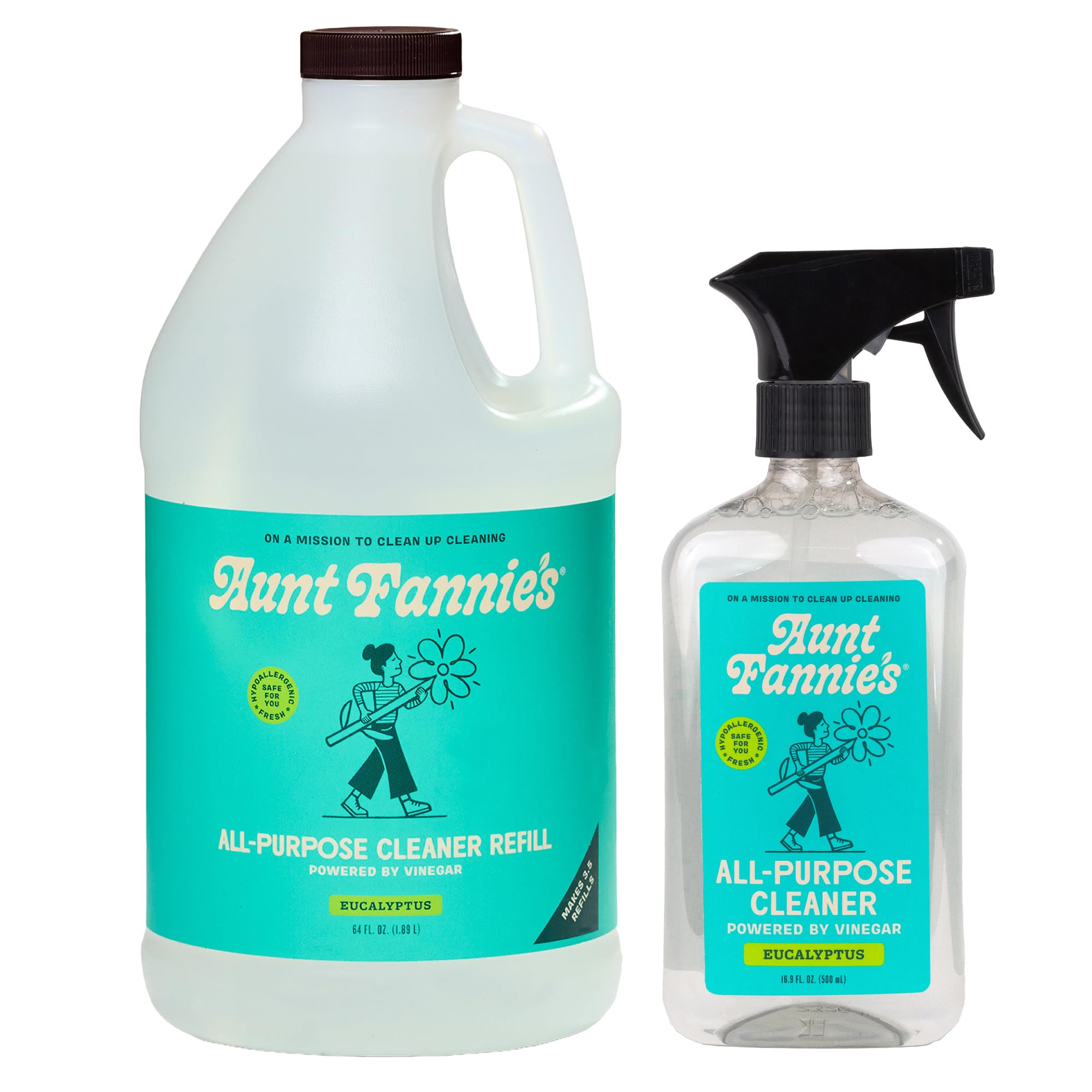 Aunt Fannie's All Purpose Cleaning Vinegar 16.9 Ounces, Multipurpose Surface Spray Cleaner