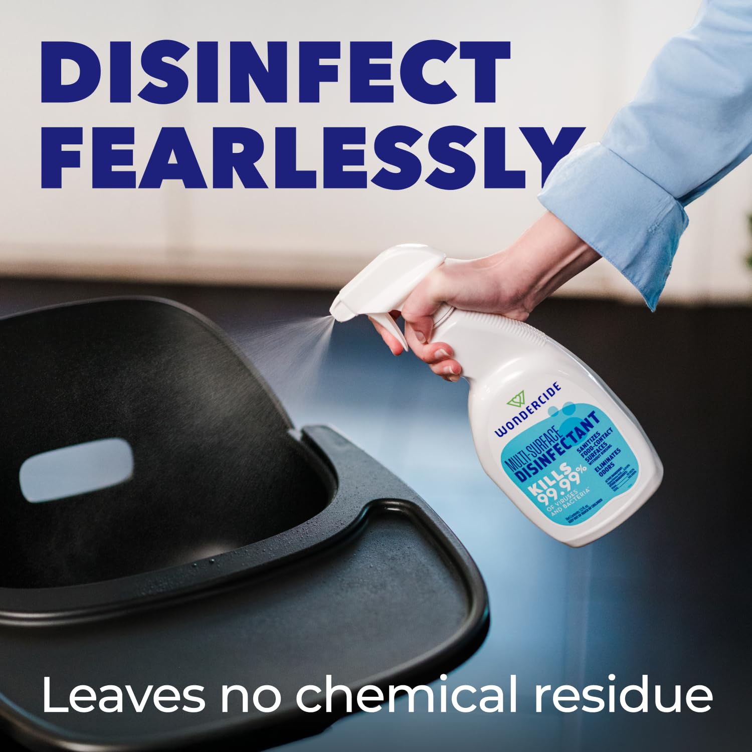 Wondercide Multi-Surface Disinfectant Spray Kills 99.99% Viruses & Bacteria