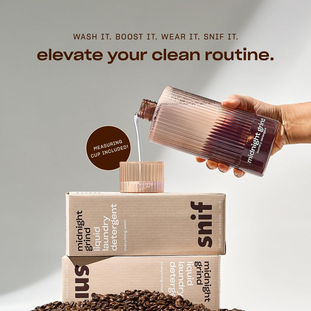 Snif Laundry Detergent, Clean and Crisp Scents, Non-Irritating to Skin, Clean, Non-Toxic, Vegan, Cruelty Free