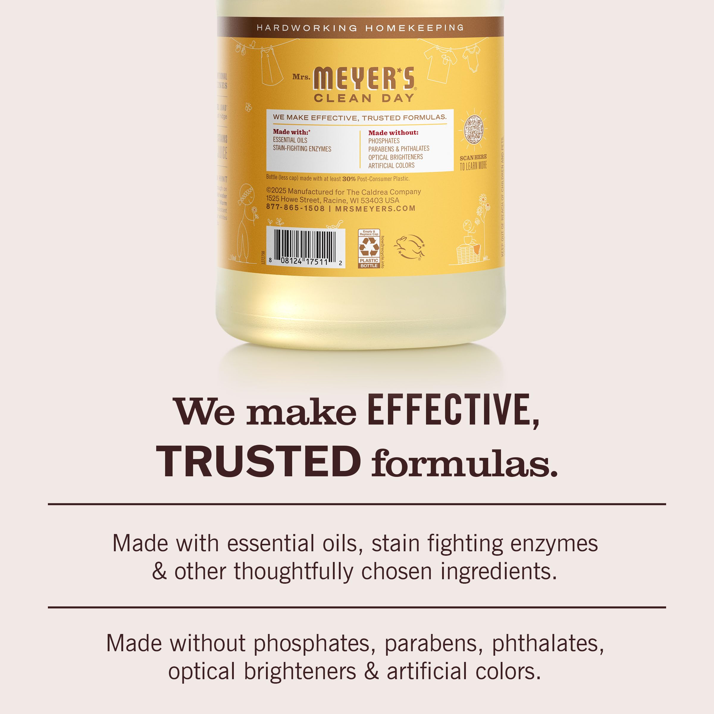 Mrs. Meyer’s Clean Day Lavender Laundry Detergent Concentrated Loads Per Bottle