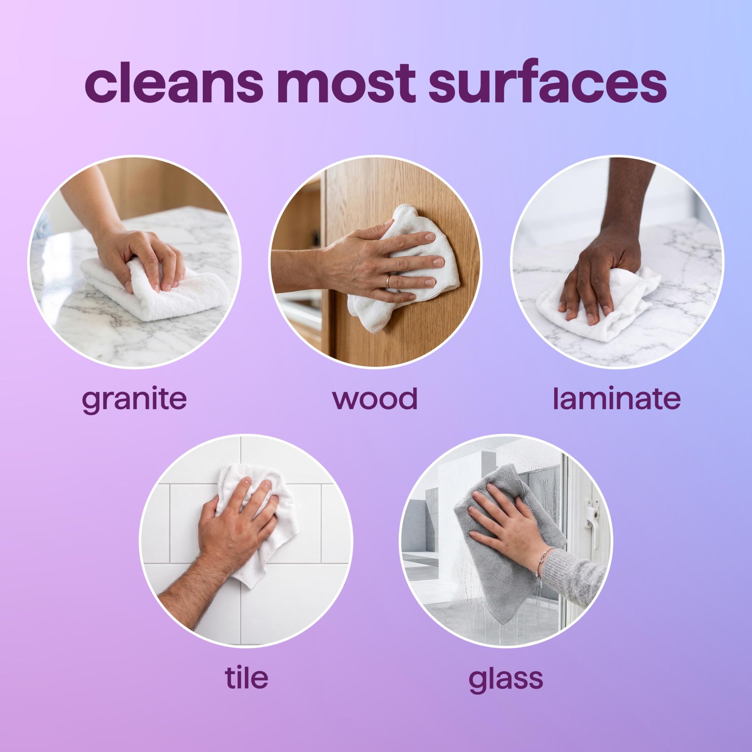 method All-Purpose Cleaner Refill, French Lavender - Cuts Grease & Grime on Counters, Glass, Sealed Wood & Floors, for Kitchen & Bathroom, 68 fl oz, 6 pack