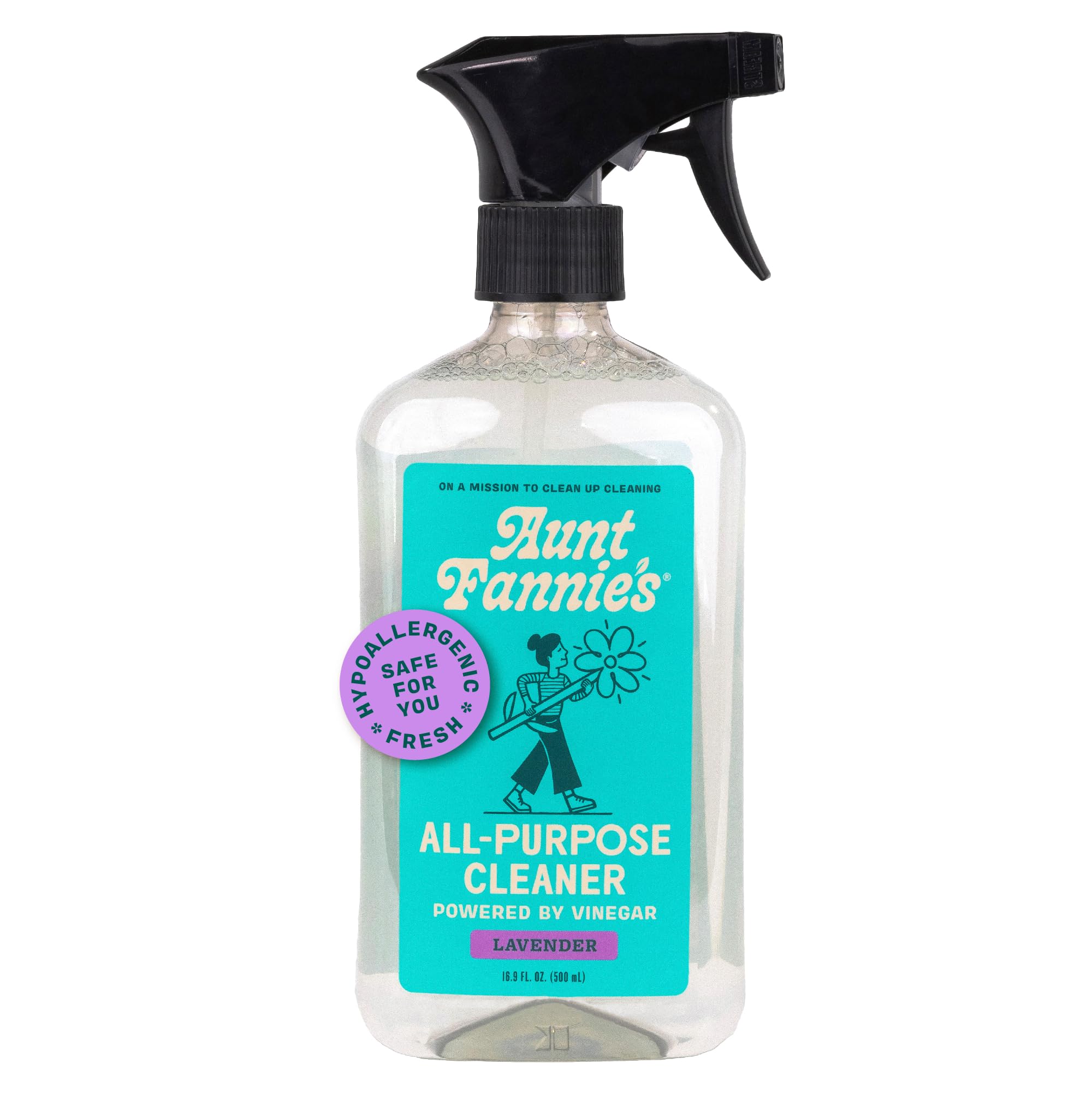 Aunt Fannie's All Purpose Cleaning Vinegar 16.9 Ounces, Multipurpose Surface Spray Cleaner