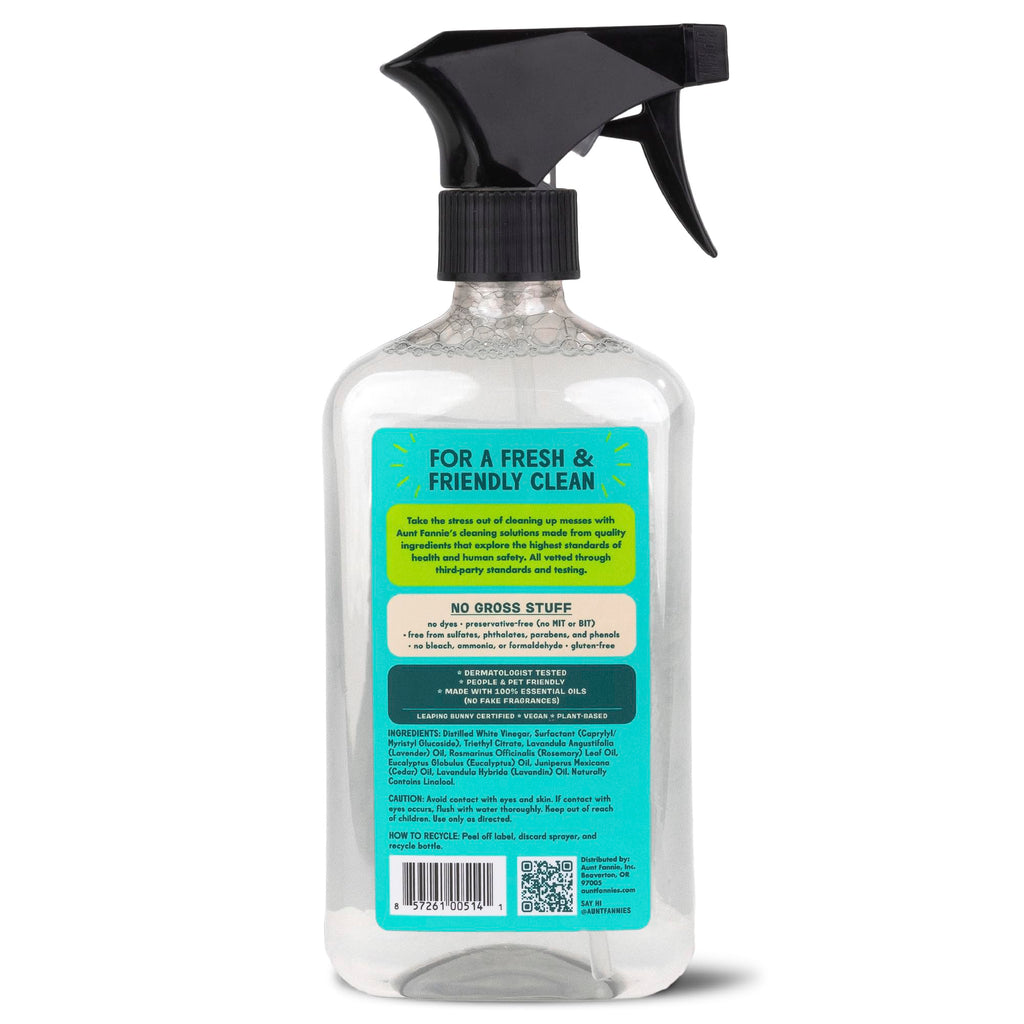 Aunt Fannie's All Purpose Cleaning Vinegar 16.9 Ounces, Multipurpose Surface Spray Cleaner