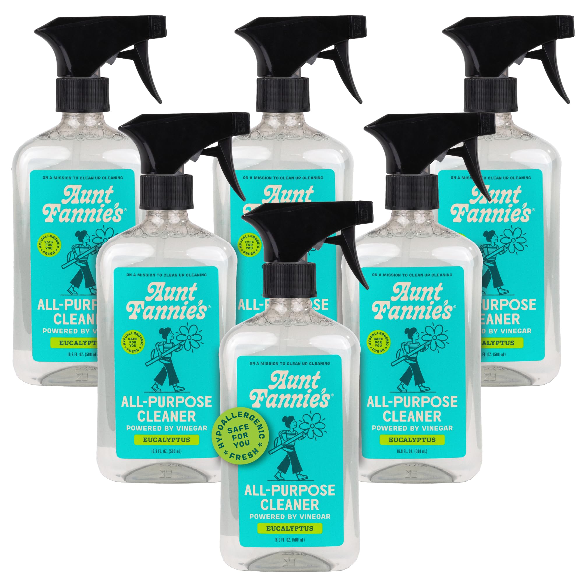 Aunt Fannie's All Purpose Cleaning Vinegar 16.9 Ounces, Multipurpose Surface Spray Cleaner