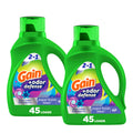 Gain + Odor Defense Liquid Laundry Detergent, Super Fresh Blast Scent, 113 Oz, 78 Loads, HE Compatible