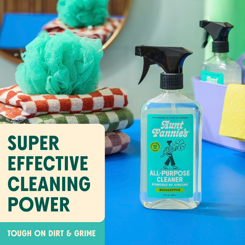 Aunt Fannie's All Purpose Cleaning Vinegar 16.9 Ounces, Multipurpose Surface Spray Cleaner