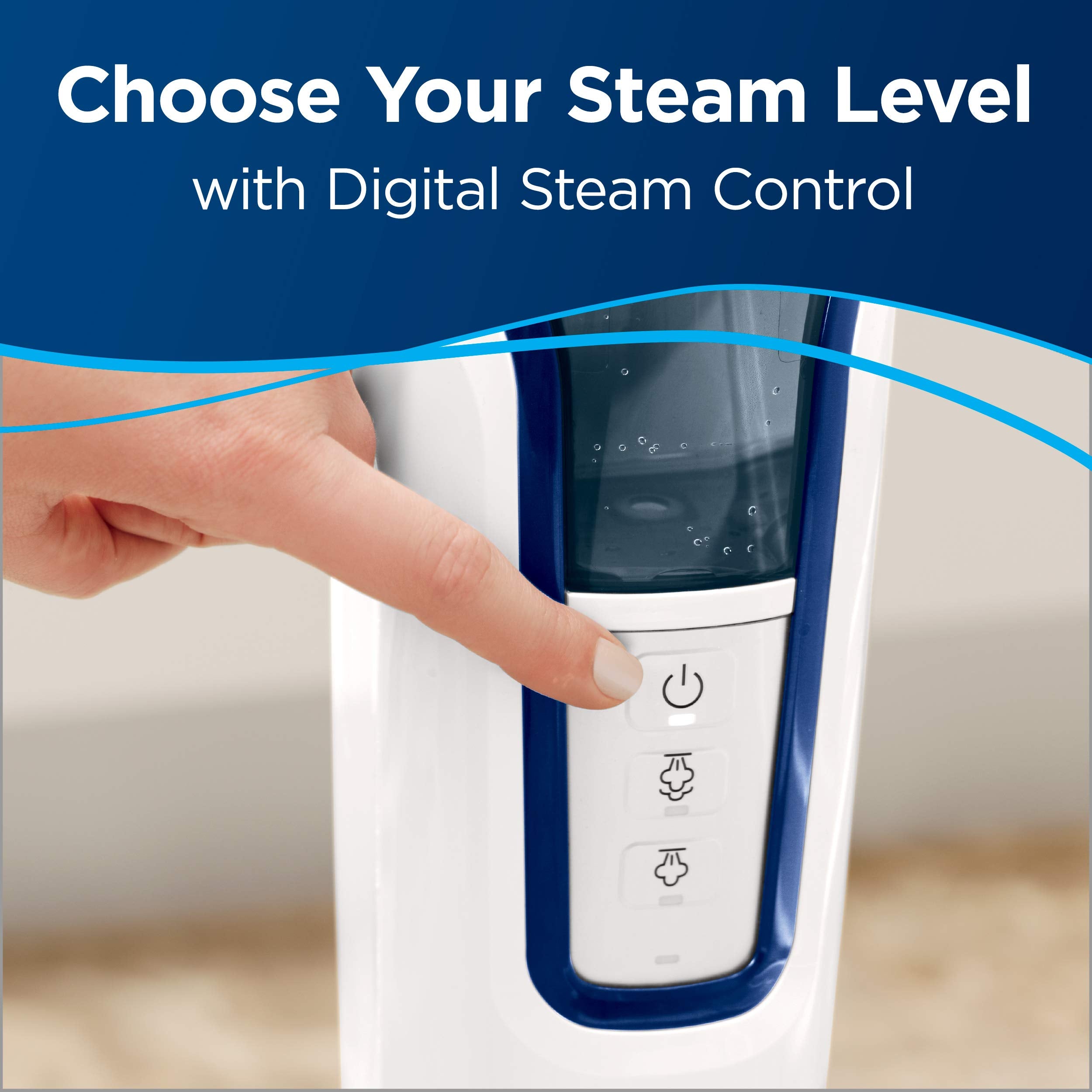 BISSELL Steam Mop 1940A PowerFresh Floor Steam Cleaner for Hard Wood & Tile with Natural Sanitization, Easy Scrubber, Variable Steam