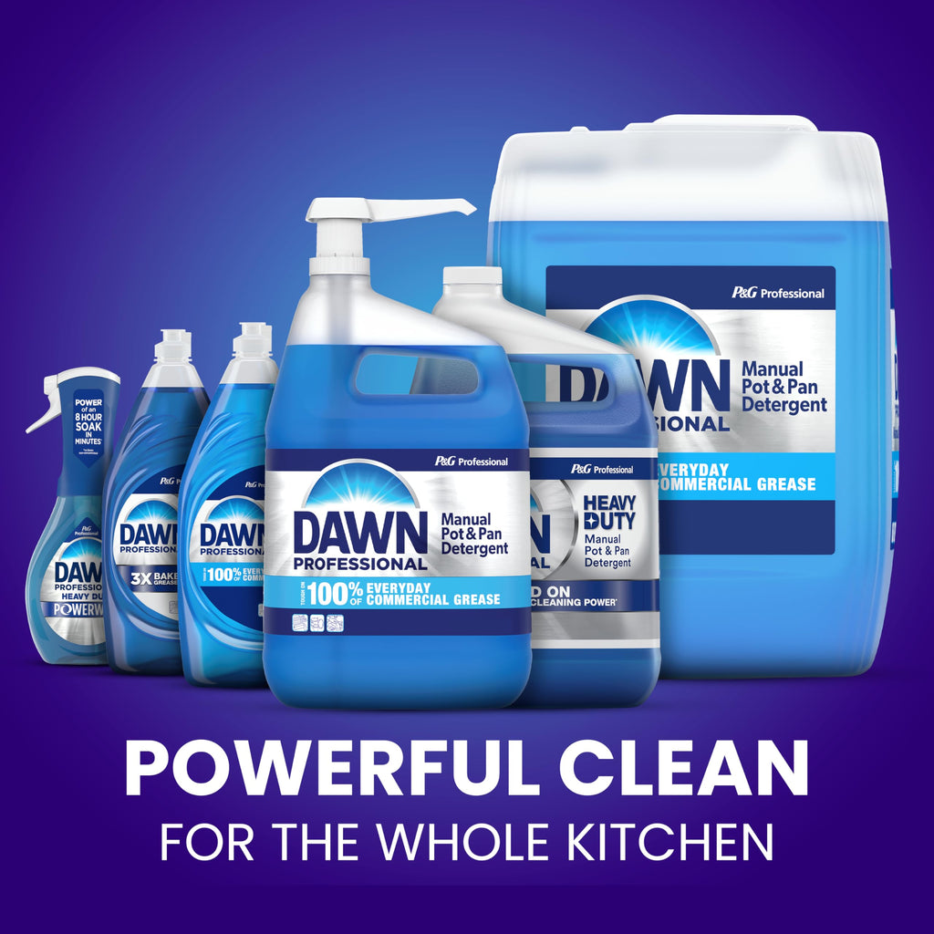 Professional Dawn Heavy Duty Manual Pot and Pan Dish Soap Detergent