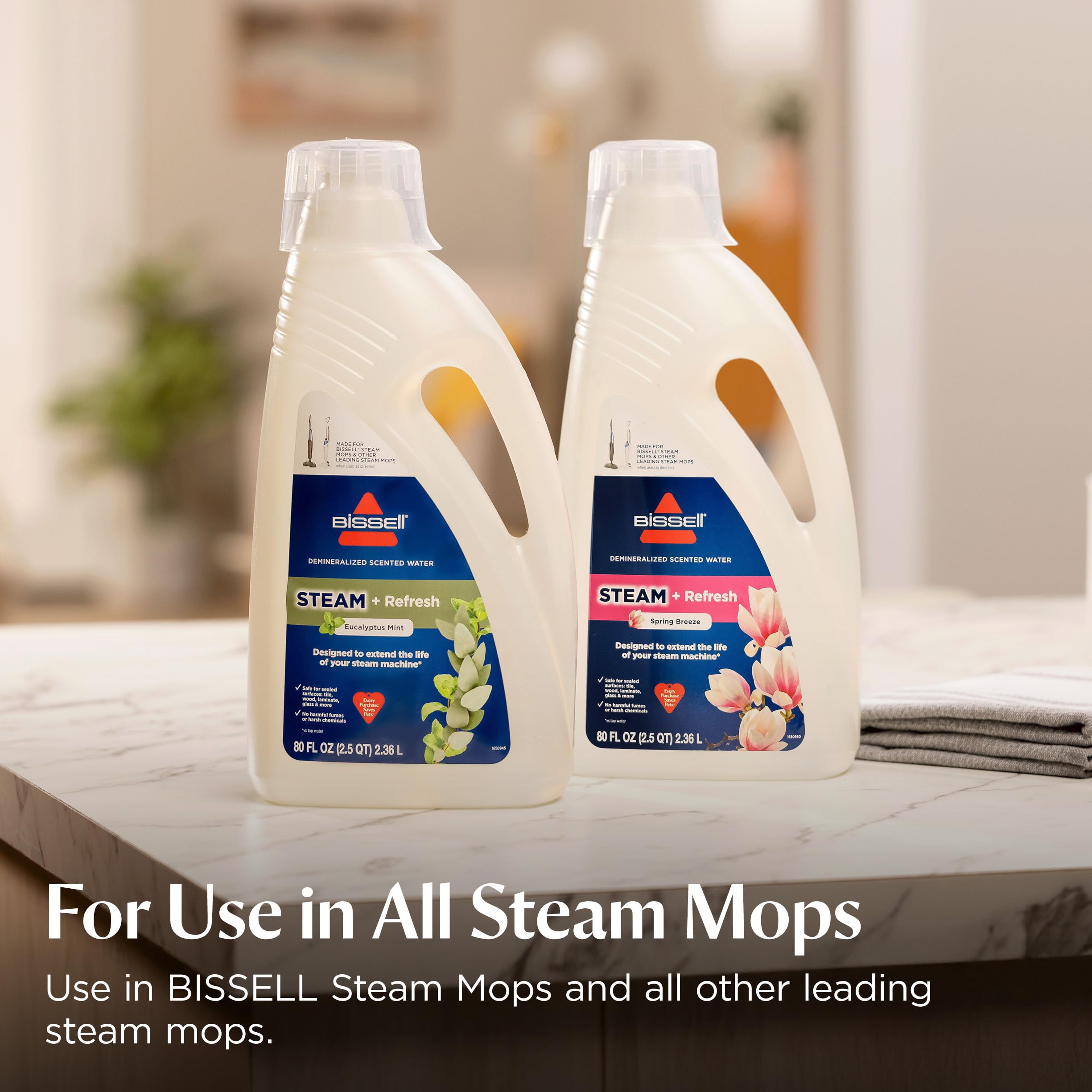 BISSELL SpinWave SmartSteam Scrubbing Steam Mop with Rotating Mop Pads