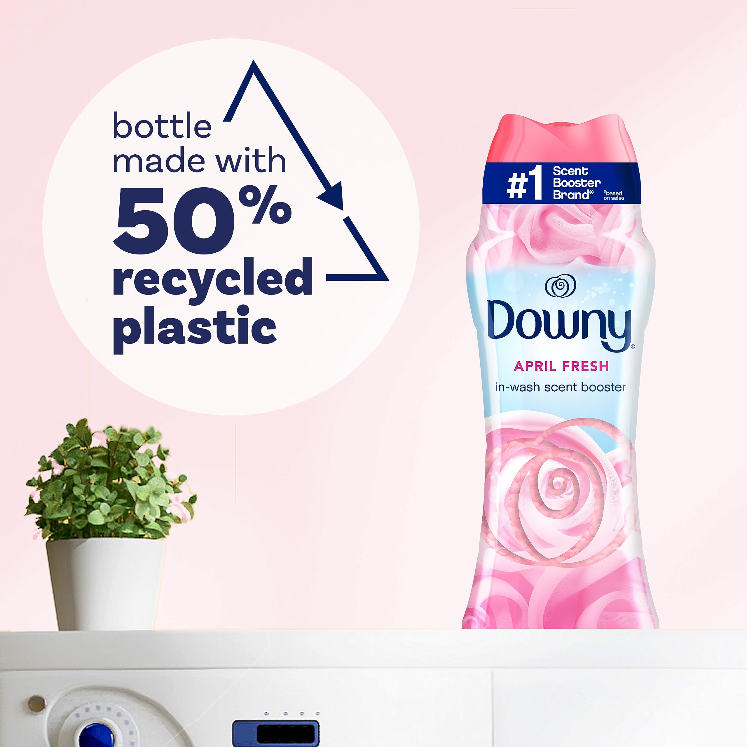 Downy April Fresh In-Wash Laundry Scent Booster Beads, 24 oz, laundry scent beads, Long-lasting Freshness