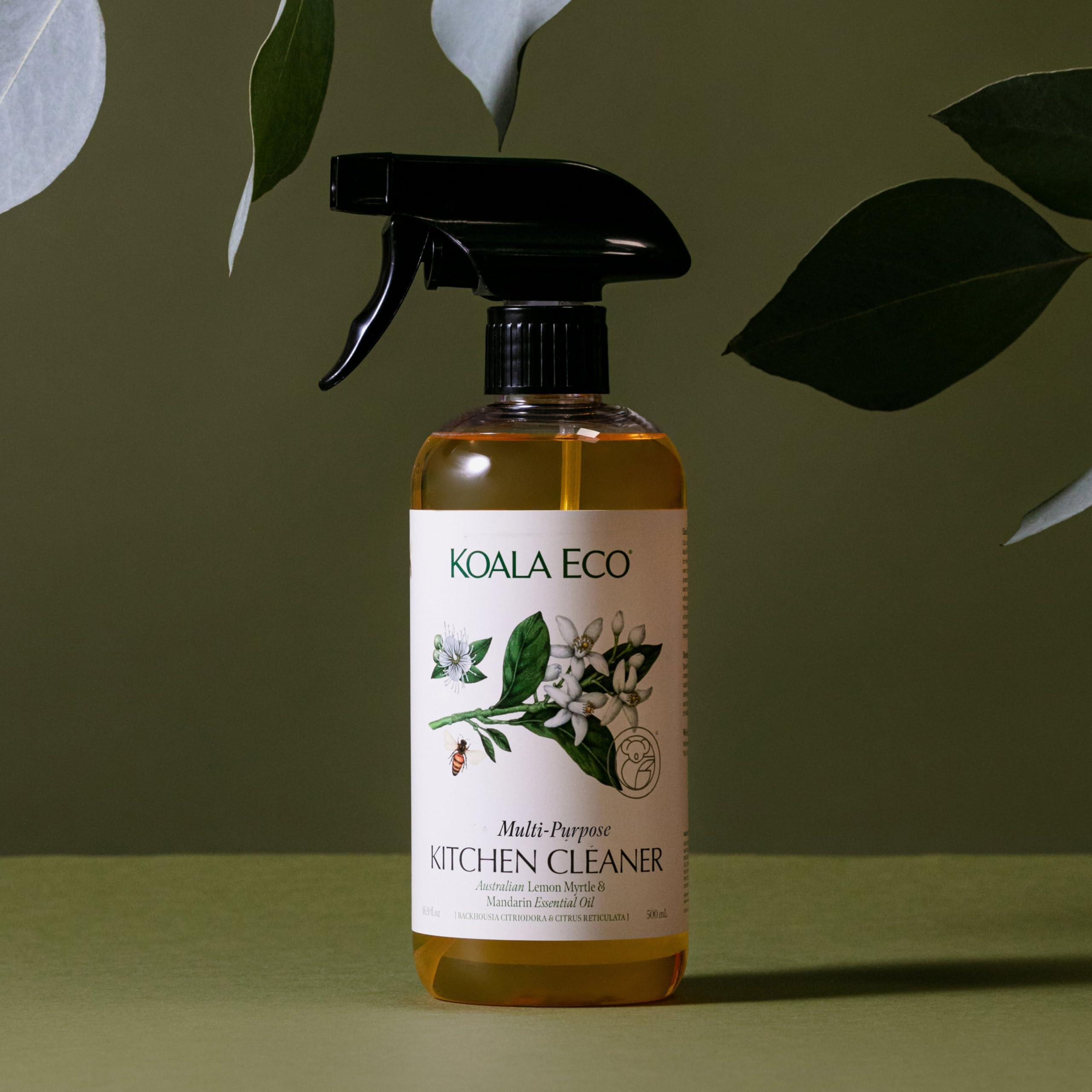 Koala Eco Multi-Purpose Kitchen Cleaner - with Australian Lemon Myrtle & Mandarin Essential Oil - 34oz