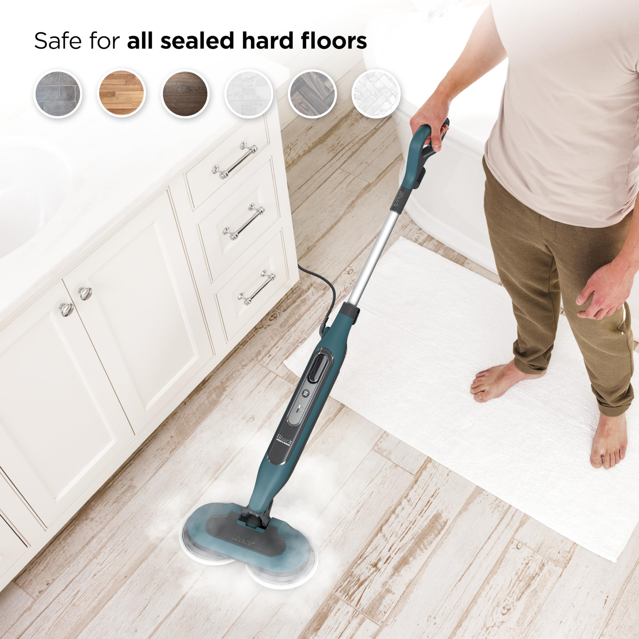 Shark Steam & Scrub with Steam Blaster Technology All-in-One Hard Floor Steam Mop