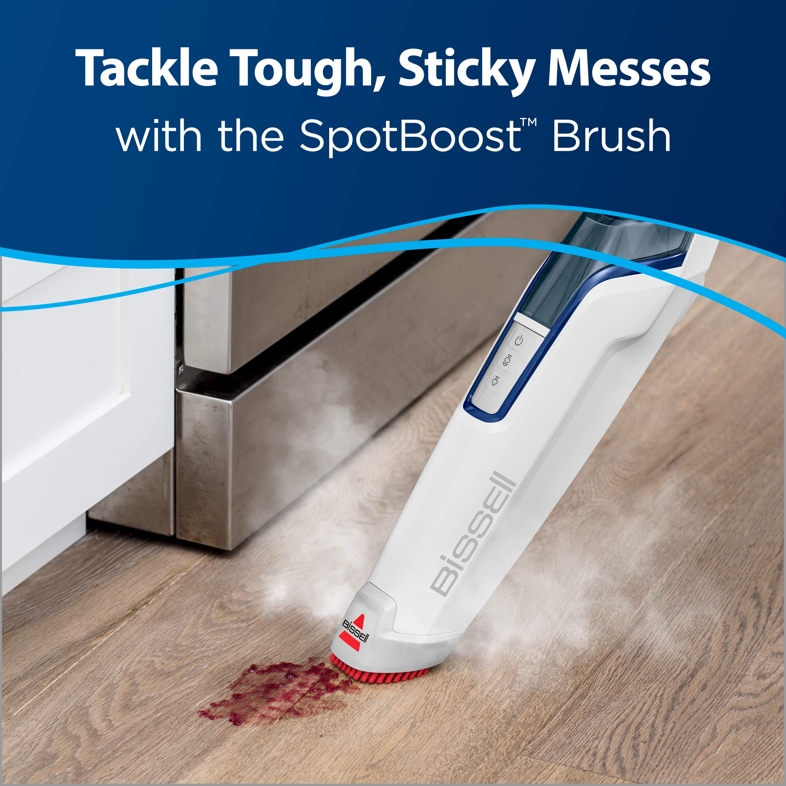 BISSELL Steam Mop 1940A PowerFresh Floor Steam Cleaner for Hard Wood & Tile with Natural Sanitization, Easy Scrubber, Variable Steam